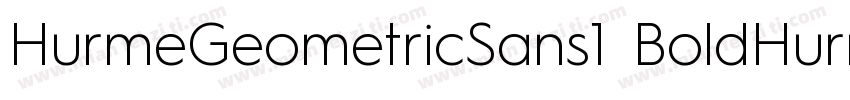HurmeGeometricSans1 BoldHurmeGeomet字体转换